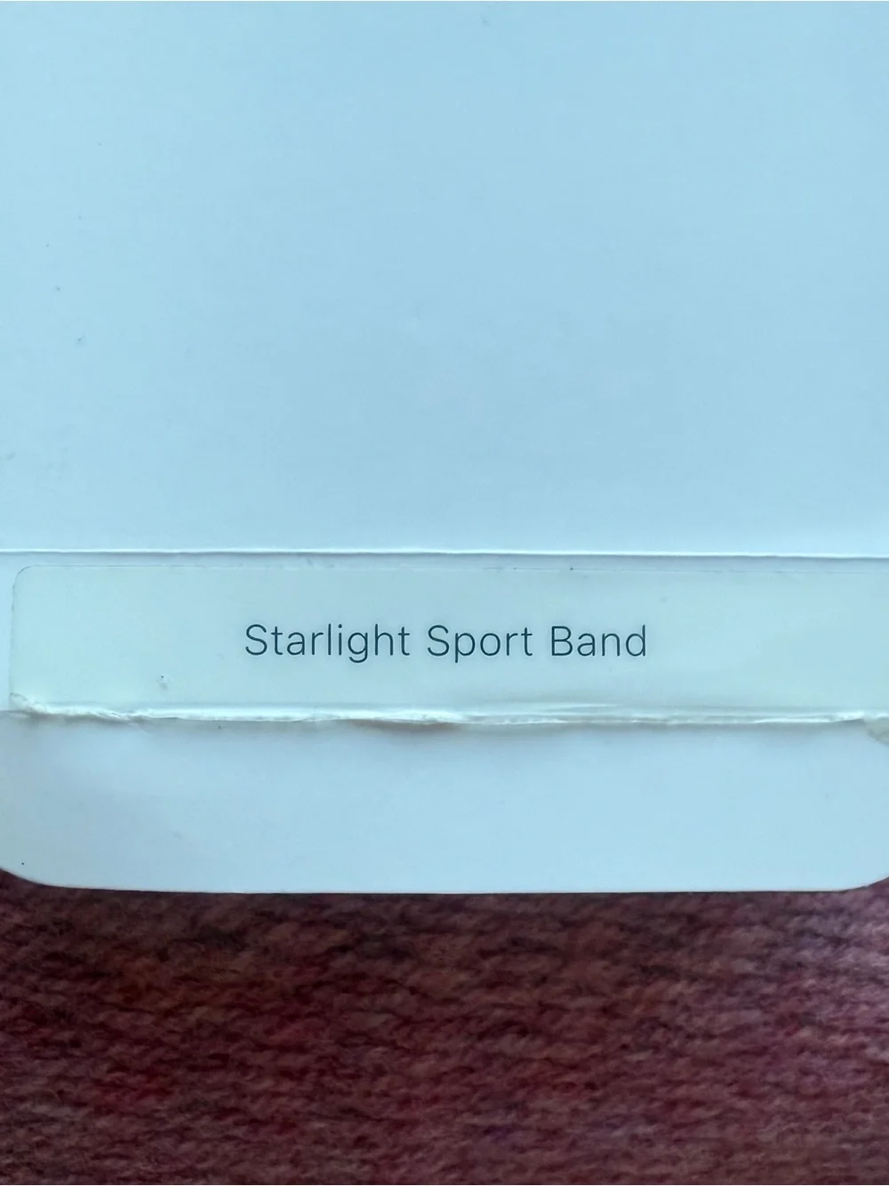 Authentic Apple Sport Band for Apple Watch- Starlight 45mm